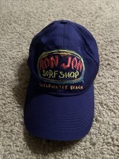 Ron Jon Surf Shop Vintage Clearwater Beach Adjustable Baseball Cap Purple