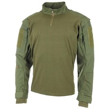 MFH Chemise De Combat Tactique Style Militaire US Manches Longues Olive