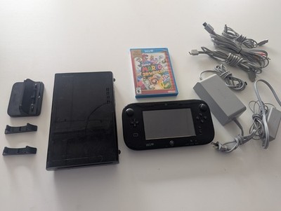 Nintendo Wii U WUP-101(2) 32GB Black Console - Tested Working W/ Game