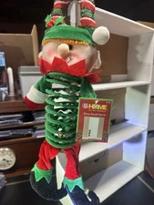 Rite Aid Home For The Holidays Door Knob Decor Elf Slinky 