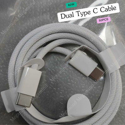 50X For iPhone 15 16 USB-C to USB-C Cable Fast Charger Lot Type C Charging Cord
