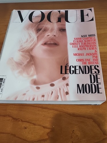 Paris Vogue 2018 Kate Moss Cover Turlington MacPherson Unread Newsstand French - Picture 5 of 5