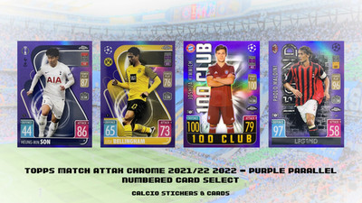 Topps Match Attax Chrome 2021/22 2022 - Purple Parallel Numbered Card Select