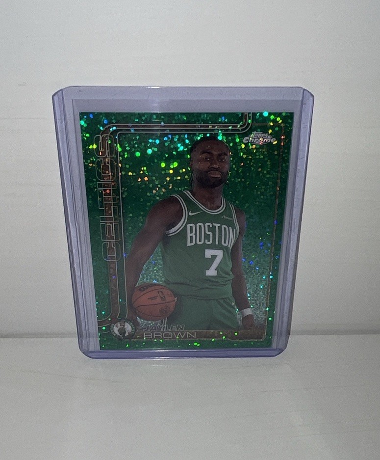 2025 Topps Chrome Basketball Jaylen Brown Variation Green /99 #51 Celtics