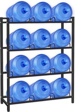 jolybebe 5 Gallon Water Jug Holder for 12 Bottles w/o Wobbling, 12-slots
