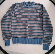 Vintage William Gray Marco Blue Acrylic Sweater Women  s XL  A7