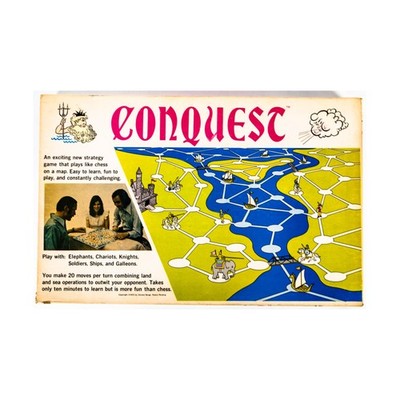 Conquest Games Wargame Conquest (1972 Ed, Color Box) Box Fair/VG