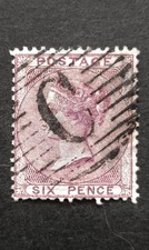 Queen Victori GB 6d SG.69 Used Pmk Constantinople Levant Well Centered VF