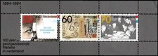 Netherlands 1984 100 Years Organized Philately Commemorative Strip MNH
