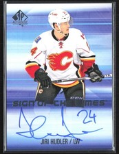 Jiri Hudler 2015-16 SP Authentic Sign of the Times Auto #SOTT-JH Calgary Flames