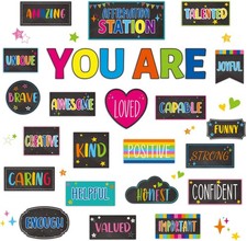 Classroom Affirmation Station Bulletin Board Set Motivational Bulletin Board for