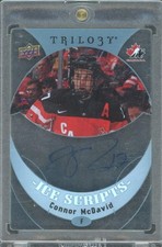 2015/16 Upper Deck Trilogy Connor McDavid Ice Scripts Rookie Auto
