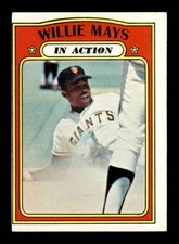 1972 Topps #50 Willie Mays IA EX X3298595