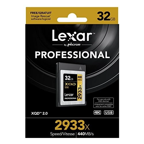 Lexar LXQD32CRBJP2933 Professional 2933x XQD 2.0 Card 32GB - Image 3 of 3