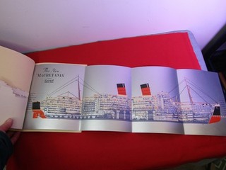 RMS Mauretania 1938 Prospectus & Sectional Diagram White Star Cunard Cruise Ship