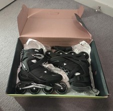 Rollerblade Zetrablade Men's Inline Skate Black/Silver, Size 9