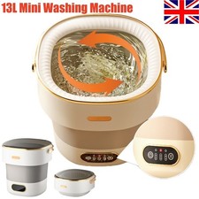 13L Portable Washing Machine Mini Washer Foldable Washer Spin Dryer Small Travel