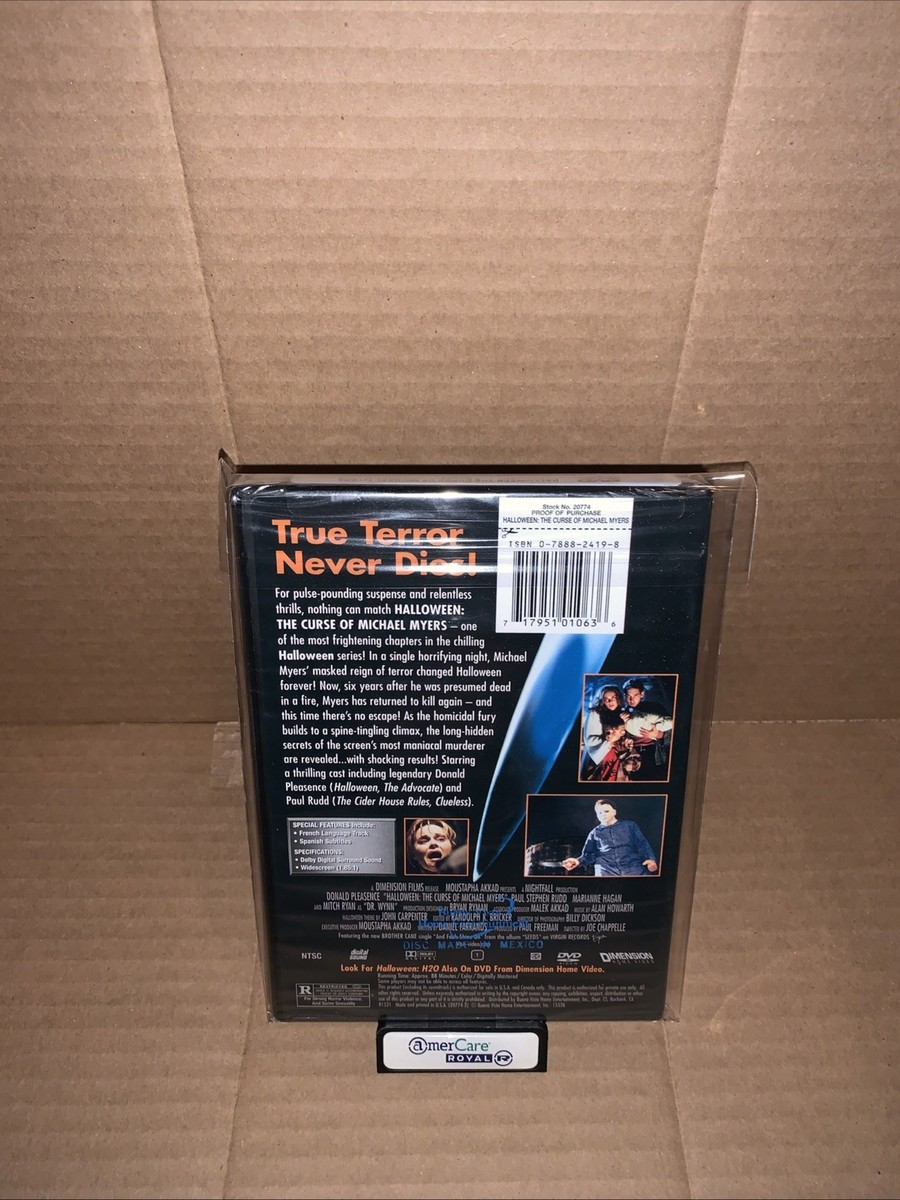 Halloween 6: The Curse of Michael Myers (DVD, 2000) for sale