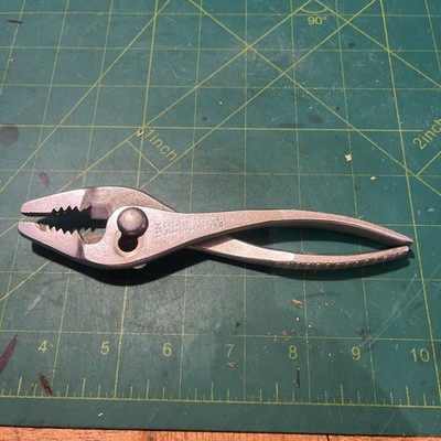 Vintage Crescent Tool Co. LS26 Thin Nose Slip Joint Pliers w/Wire Cutter USA