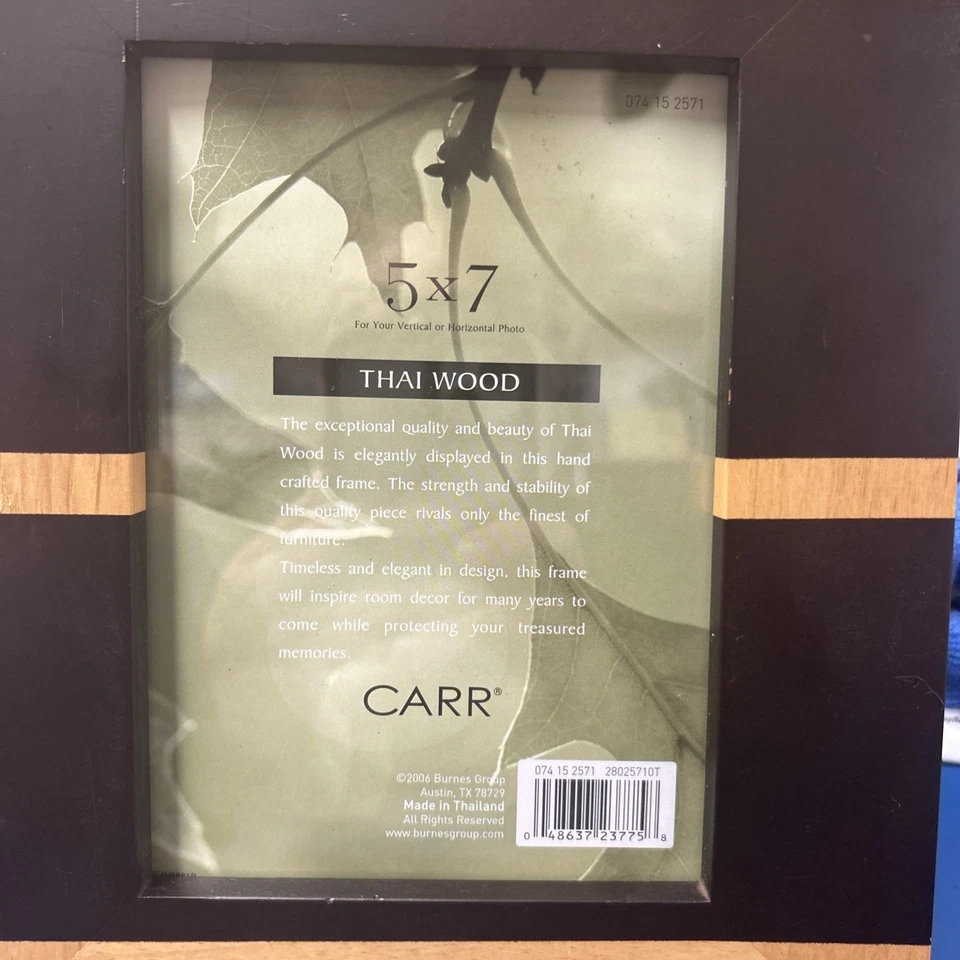 Marco de fotos 5 X 7 MADERA TAILANDESA Foto 2 de 4