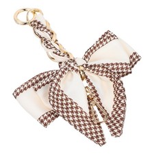 Bag Extender Chain with Bow Ribbon Purse Strap for Beige