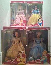 2002 Brass Key Disney Princess Porcelain Keepsake Doll-C0mplete Set of 4