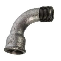 Cornat Temperguss-Bogen 90° 1/2 '' 1 Muffe Verzinkt Rohrbogen