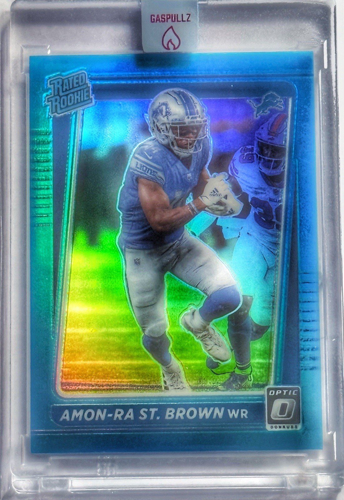 2021 Panini Donruss Optic AMON-RA ST. BROWN Rated Rookie Aqua/299 #228 LIONS