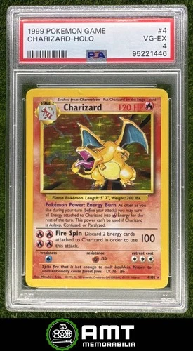 Charizard PSA 4 1999 Pokemon Set Holo #4/102 1446