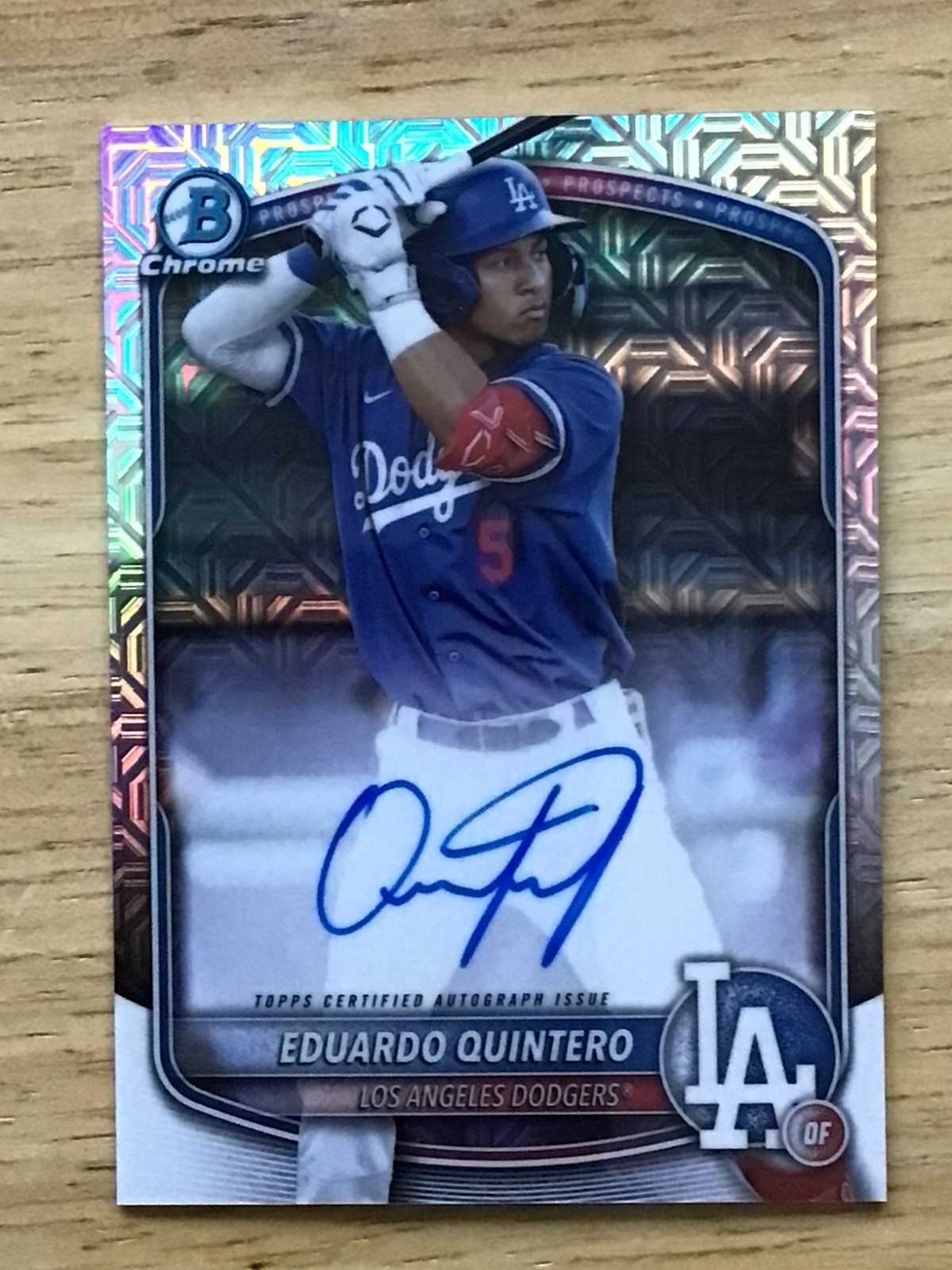 2025 Bowman Chrome Prospects Mega Box Autographs Eduardo Quintero #BMA-EQ