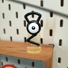 Vintage TOMY Pokemon UNOWN UNKNOWN 2" Mini Figure CGTSJ Nintendo Collectible Toy