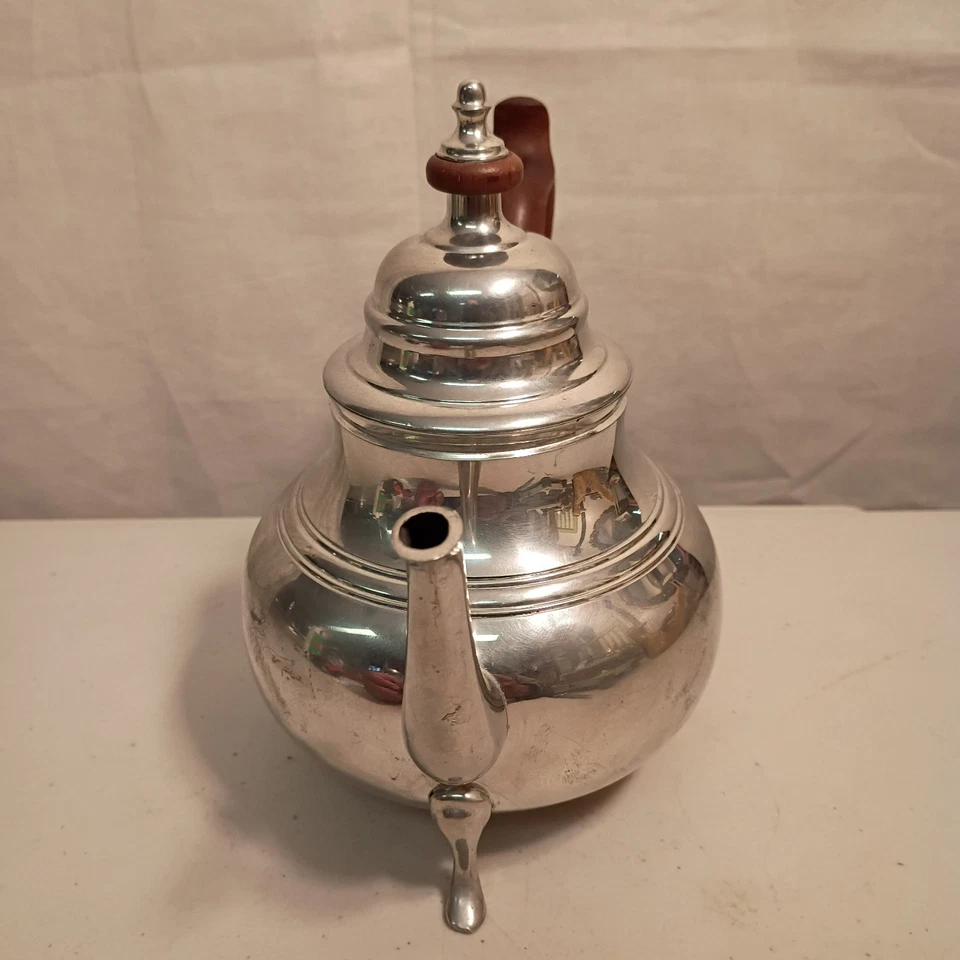 Tetera Williamsburg Virginia Shirley hecha a mano para Aneuser Bush 6,5" alto 8" ancho Foto 4 de 4