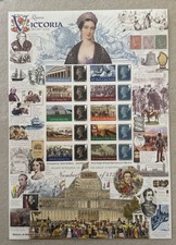 YOUNG QUEEN VICTORIA 1847-1857.HISTORY OF BRITAIN SHEET NO. 107. 475 MADE.2 OF 6