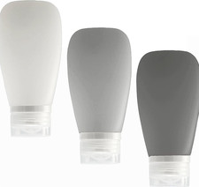 Travel Bottles for Toiletries, TSA Approved 3Oz 90Ml Leak Proof Silicone Refil