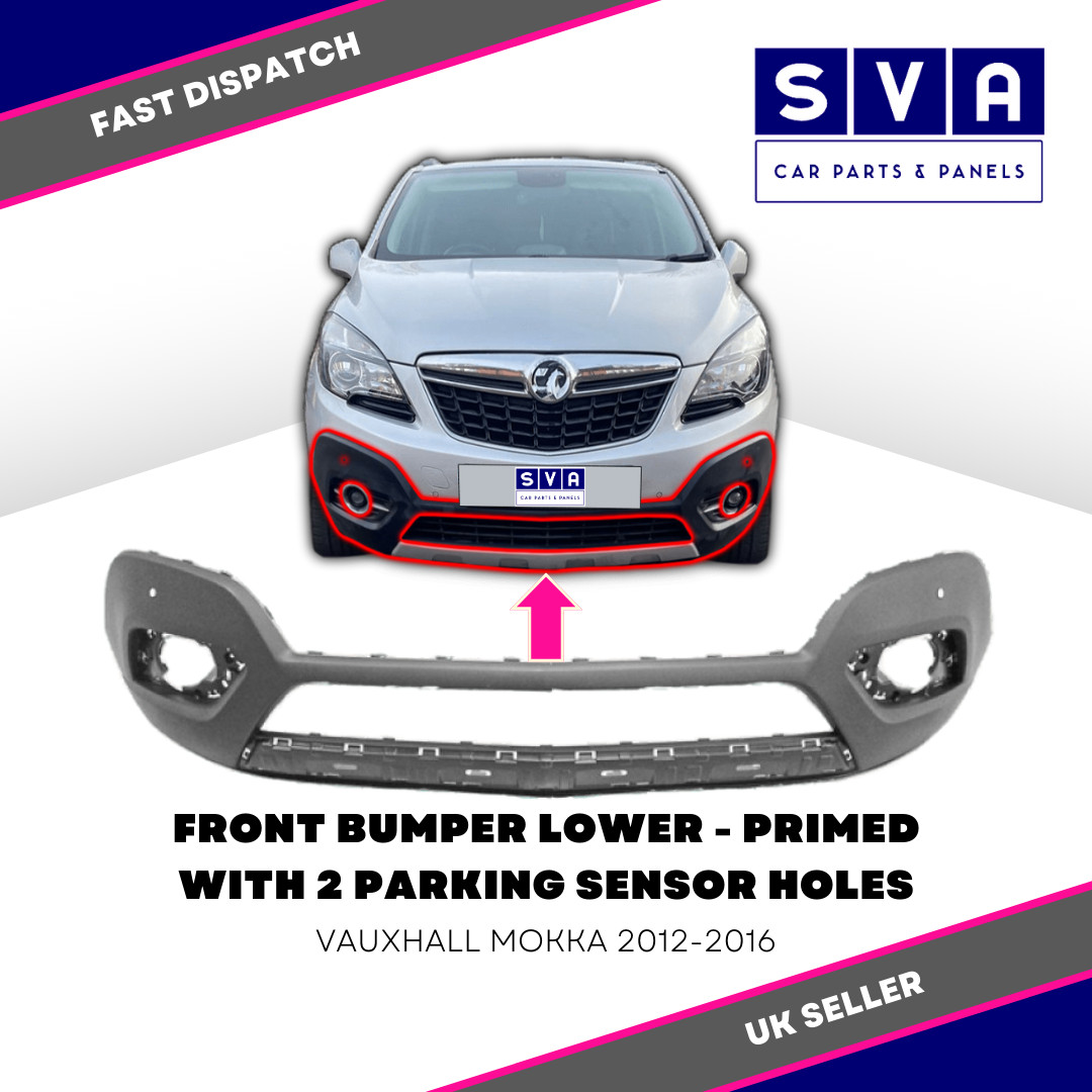 Front Bumper Lower With Parking - Vauxhall Mokka 2012-2016 - Insurance Approved