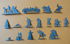 Plats d'étain - Zinnfiguren - Flat tin - 15 soldats français Fanfare