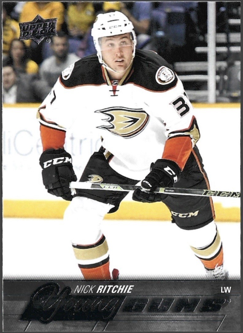 Nick Ritchie 2015-16 Upper Deck Series 2 YOUNG GUNS #496 Anaheim Ducks Rookie