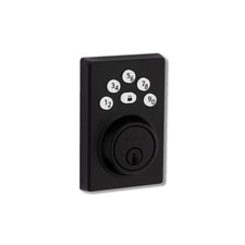 Kwikset Powerbolt Matte Black Zinc Electronic Deadbolt 992400-005
