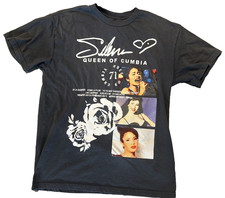 Selena Quintanilla 'Queen of Cumbia' Official Issued Heather Gray Graphic Tee