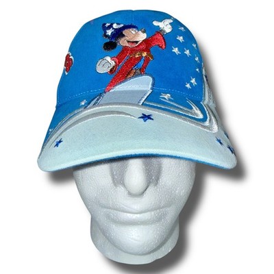 Vintage Disney World Sorcerer Mickey Mouse Fantasia Hat Youth Embroidered Cap