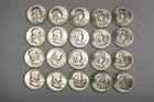 1963 D US Original Roll of Franklin Halves 50c (20) Nice Coins.