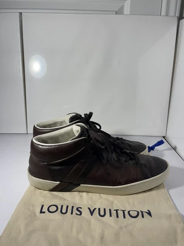 Sneakers uomo Louis Vuitton G0 0160 pelle marrone damier US 10 5 .ITALIA