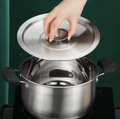 26cm Stainless Steel Pot Lid Universal Pan Cover Kitchen Replacement Lid