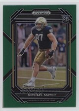 2023 Panini Prizm Draft Picks Green Prizm Michael Mayer #155 1t8i