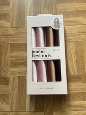 Kitsch Jumbo Flexi Rods Satin Wrapped For Curly/Wavy Hair 4 Rod NEW