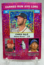2025 Topps Heritage - League Leaders Chris Sale, Zack Wheeler, Shota Imanaga...
