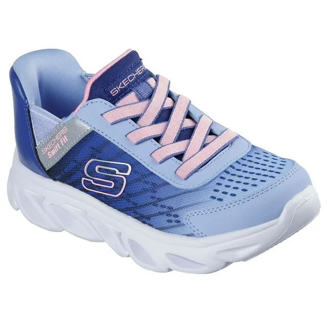 Skechers Girls Hands Free Swift Fit Flex Glide Sneaker Size 1 Blue