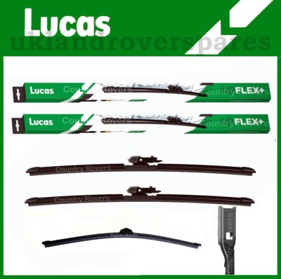 AUDI Q5 SUV WIPER BLADES 2008 to 2017 LUCAS FRONT 24'' & 20'' + 13'' QUALITY REAR