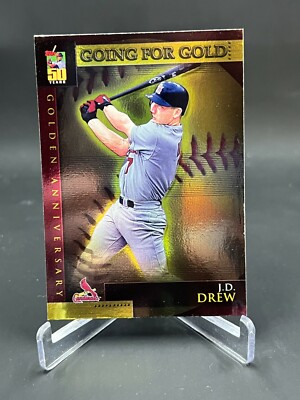 2001 Topps Going For The Gold JD Drew Card GA50