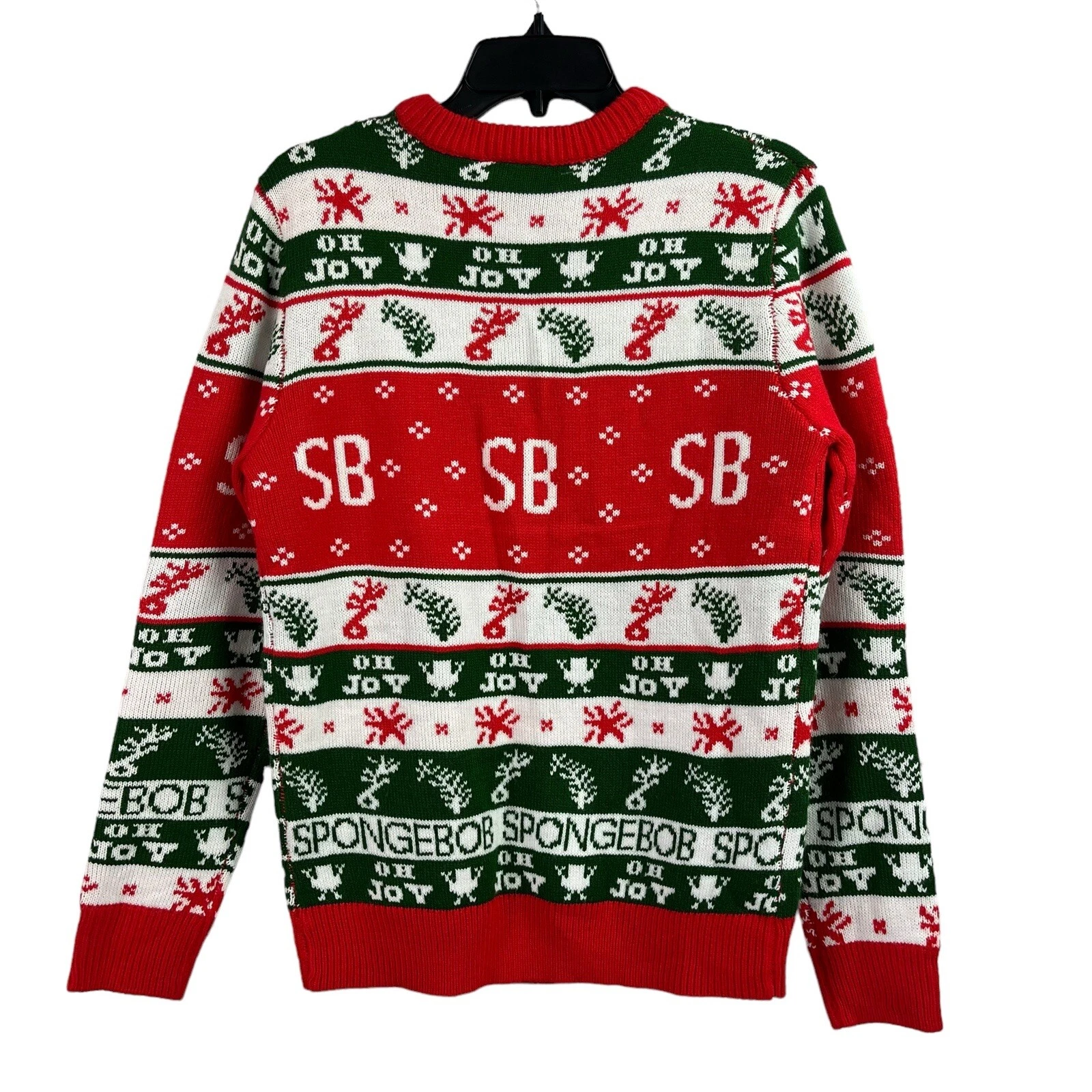 Nick 90s SpongeBob SquarePants Ugly Christmas Sweater Patrick Acrylic Medium